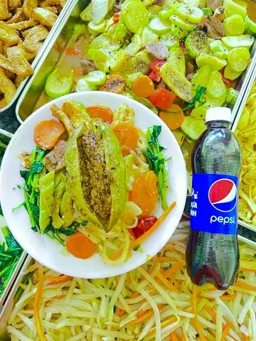 Hình ảnh Cơm Chay Thập Cẩm + Khổ Qua Nhồi   +Pepsi