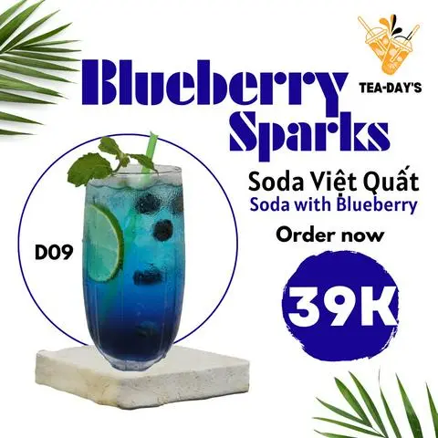 Hình ảnh Soda Việt Quất