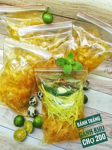 Hình ảnh Bánh tráng Long An trộn - không cay