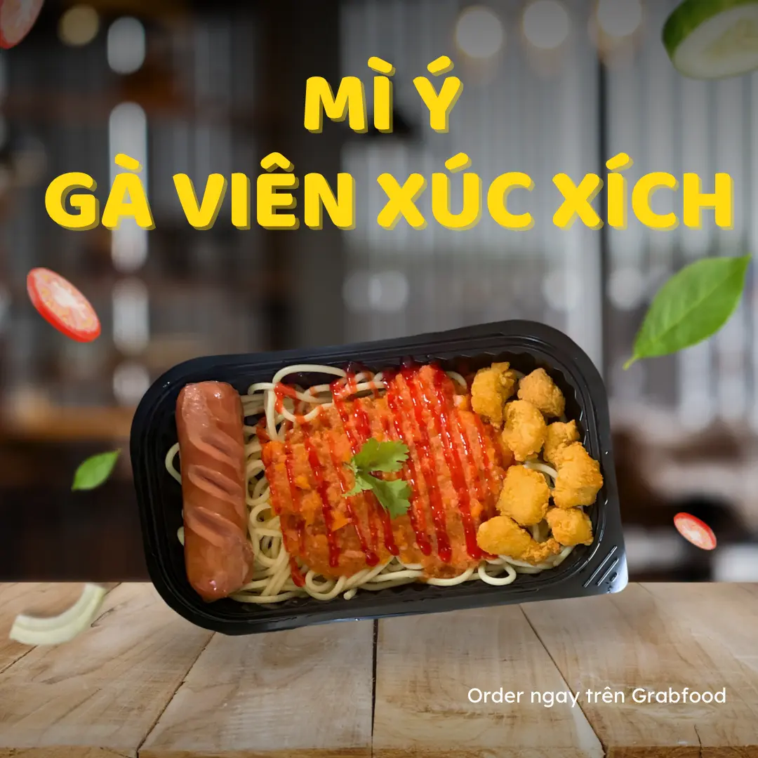Hình ảnh Mì Ý Gà Viên Xúc Xích