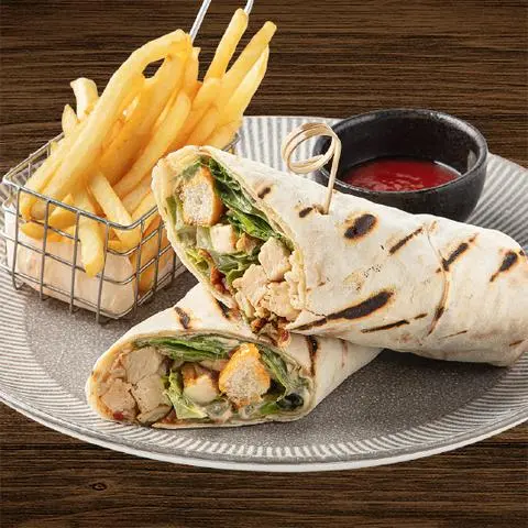 Hình ảnh Chicken Caesar Salad Wrap