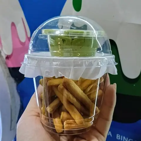Hình ảnh Bánh Que Chấm Sốt Phô Mai Kem Dẻo Matcha