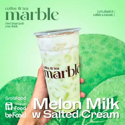 Hình ảnh Latte dưa lưới kem muối