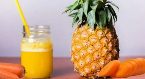 Hình ảnh Nước ép cà rốt + thơm