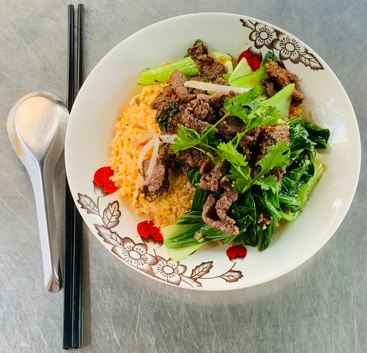 Hình ảnh Cơm xào bò - Coca Cola