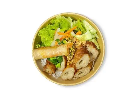 Hình ảnh Bún Nem Nướng + Chả Giò