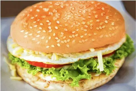 Hình ảnh Hamburger Thịt Chả