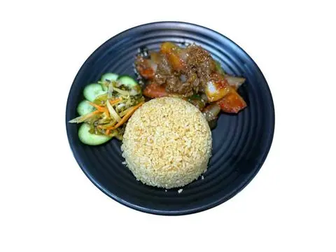 Hình ảnh cơm bò  lúc lắc