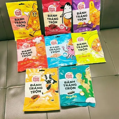 Hình ảnh bánh tráng trộn nhiều vị