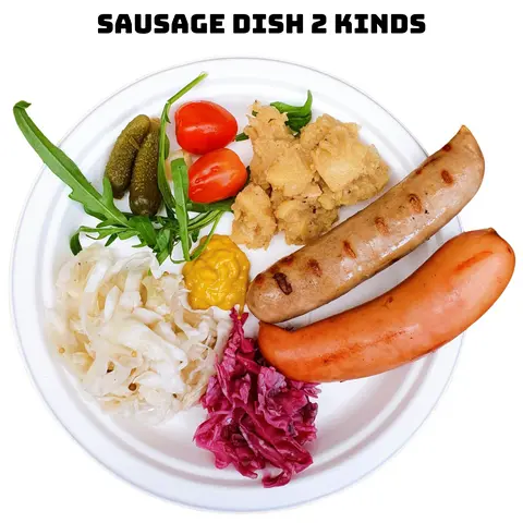 Hình ảnh Sausage dish 2 kinds - Đĩa 2 loại xúc xích nướng