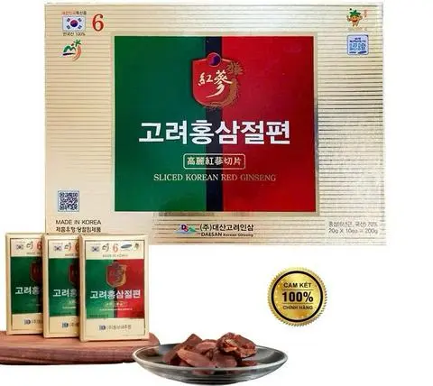Hình ảnh Hộp 200g Hồng Sâm Lát Tẩm Mật Ong