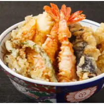 Hình ảnh Thố cơm tôm và rau chiên tempura 
