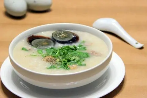 Hình ảnh Cháo trắng trứng bắc thảo