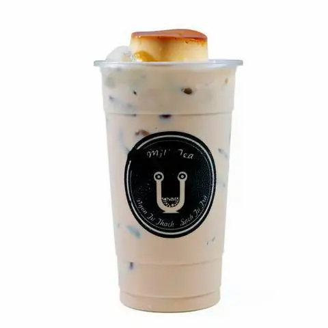 Hình ảnh Trà Sữa Ô Long Bánh Flan Caramen