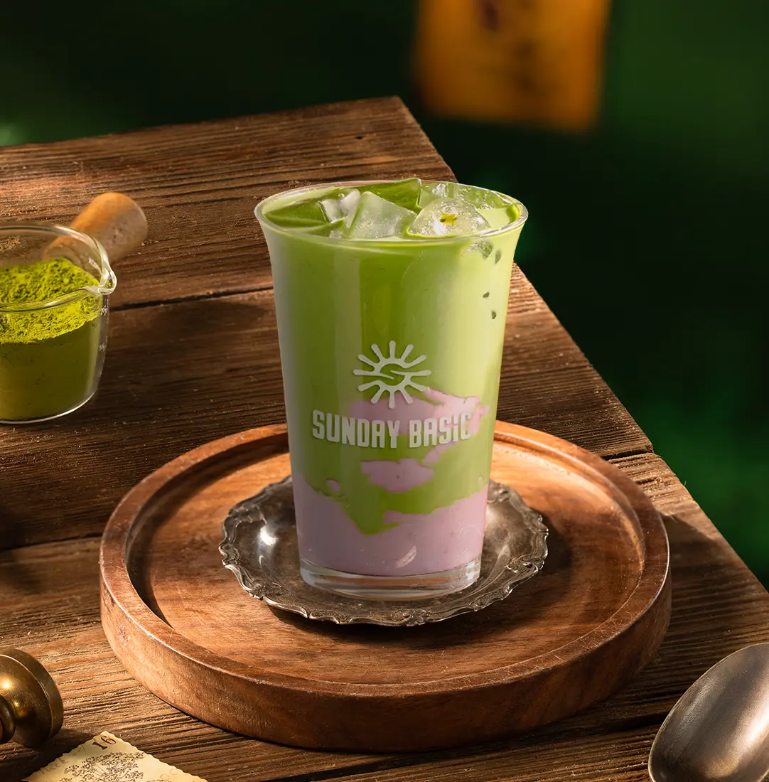 Hình ảnh Matcha Khoai Môn Nghiền