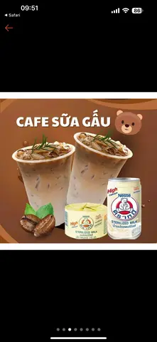 Hình ảnh Cà Phê Sữa Gấu