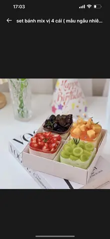 Hình ảnh set bánh mix vị 4 cái( mẫu ngẫu nhiên) 