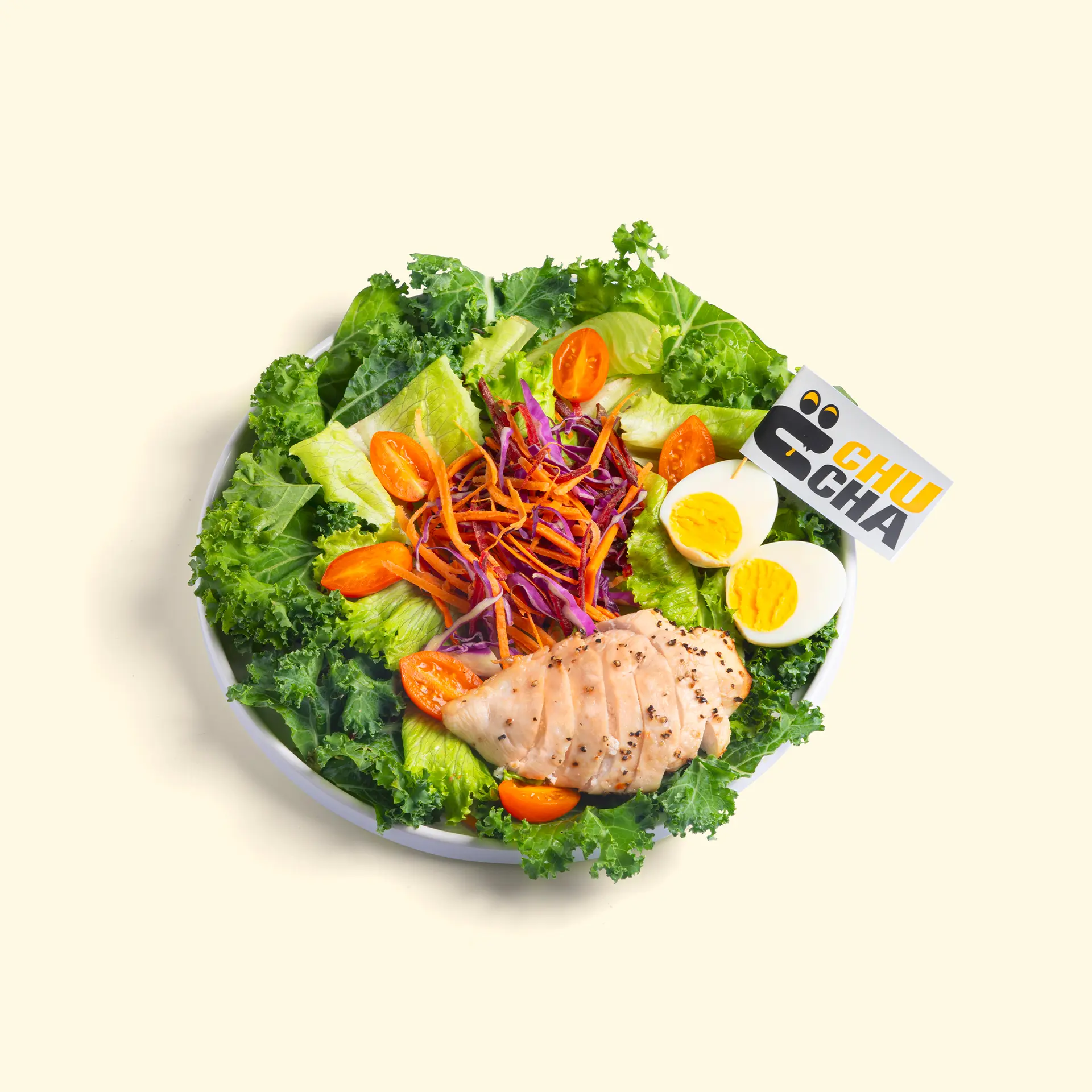 Hình ảnh SALAD ỨC GÀ ÁP CHẢO KÈM TRỨNG