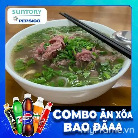 Hình ảnh Combo Phở Tái + Nước Ngọt SPVB