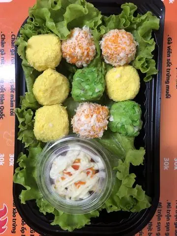 Hình ảnh combo cóm Hồng phô mai viên 