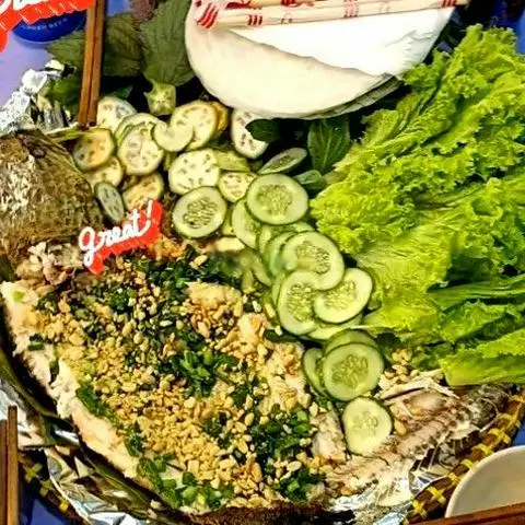 Hình ảnh Combo Cá Lóc Nướng Size Lớn - Rau Bún - Nước Chấm