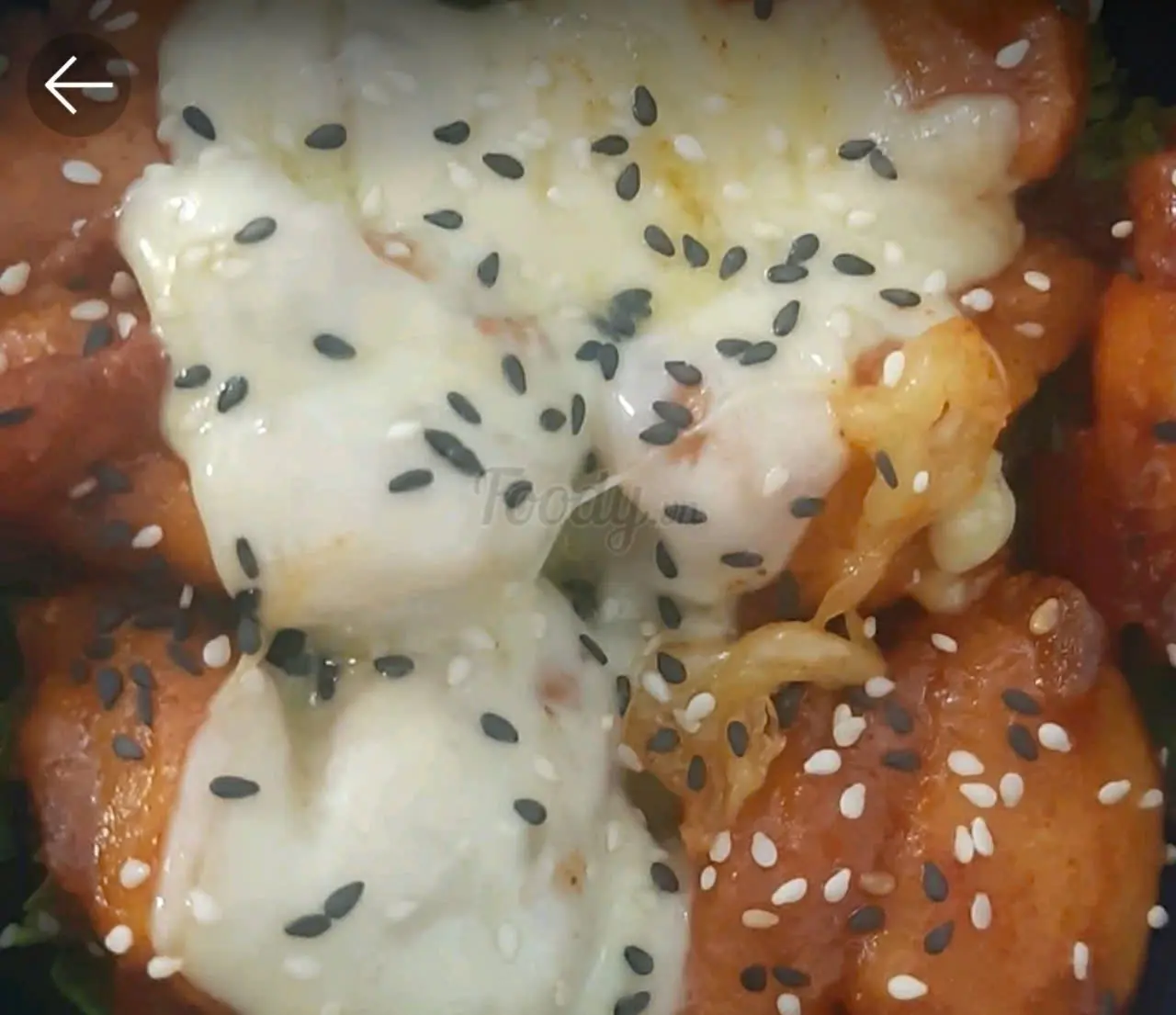 Hình ảnh Gà sốt cay phủ phô mai mozzarella cay