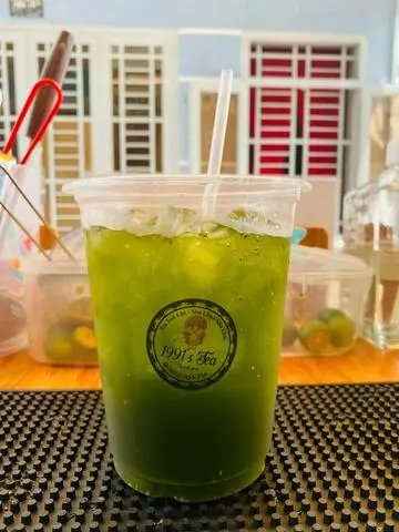 Hình ảnh Trà tắc thái xanh hạt chia