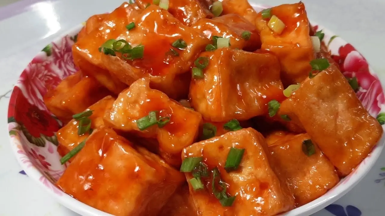Hình ảnh Đậu hũ sốt chua ngọt