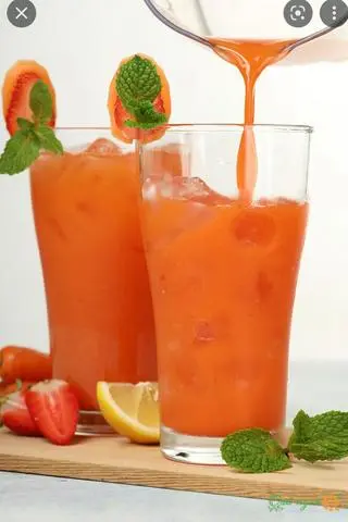 Hình ảnh Nước ép cam dâu