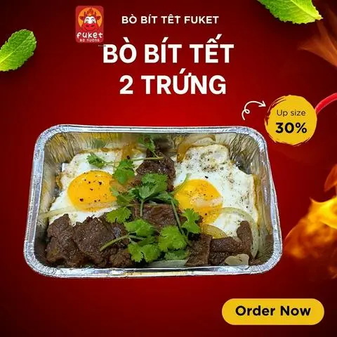 Hình ảnh Bò bít tết 2 trứng