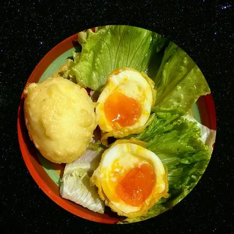 Hình ảnh Tempura trứng lòng đào