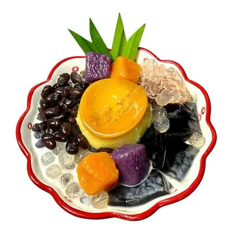Hình ảnh Chè Flan Khoai Dẻo Đậu đen