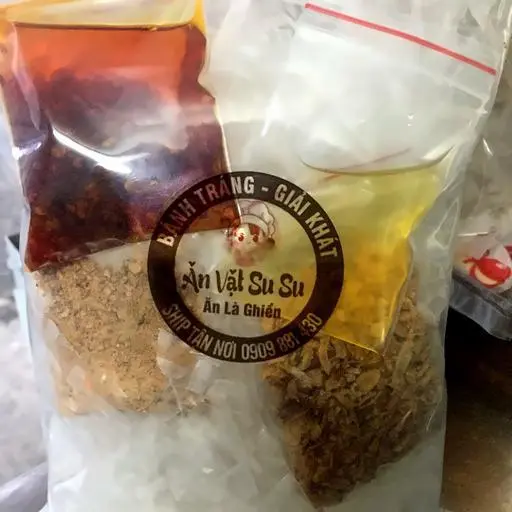 Hình ảnh Bánh Tráng Sate Tỏi Tự Trộn- 1 Bịch