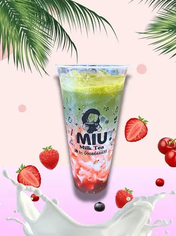 Hình ảnh Matcha Dâu Latte