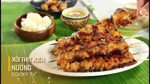 Hình ảnh xôi thịt nướng 