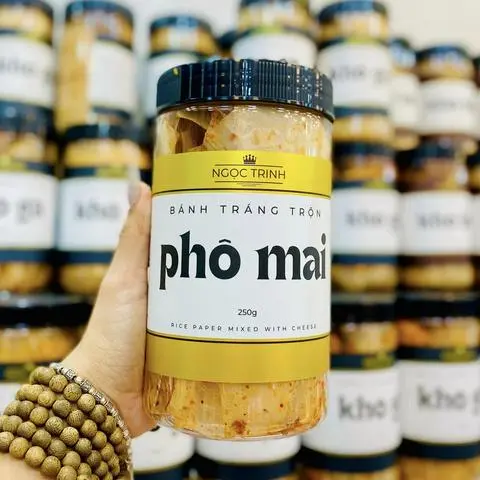 Hình ảnh Bánh tráng trộn phô mai cao cấp - hủ 250g