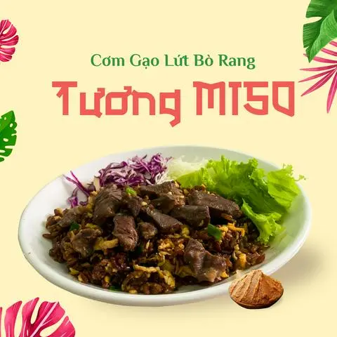 Hình ảnh Cơm gạo lứt bò rang tương miso