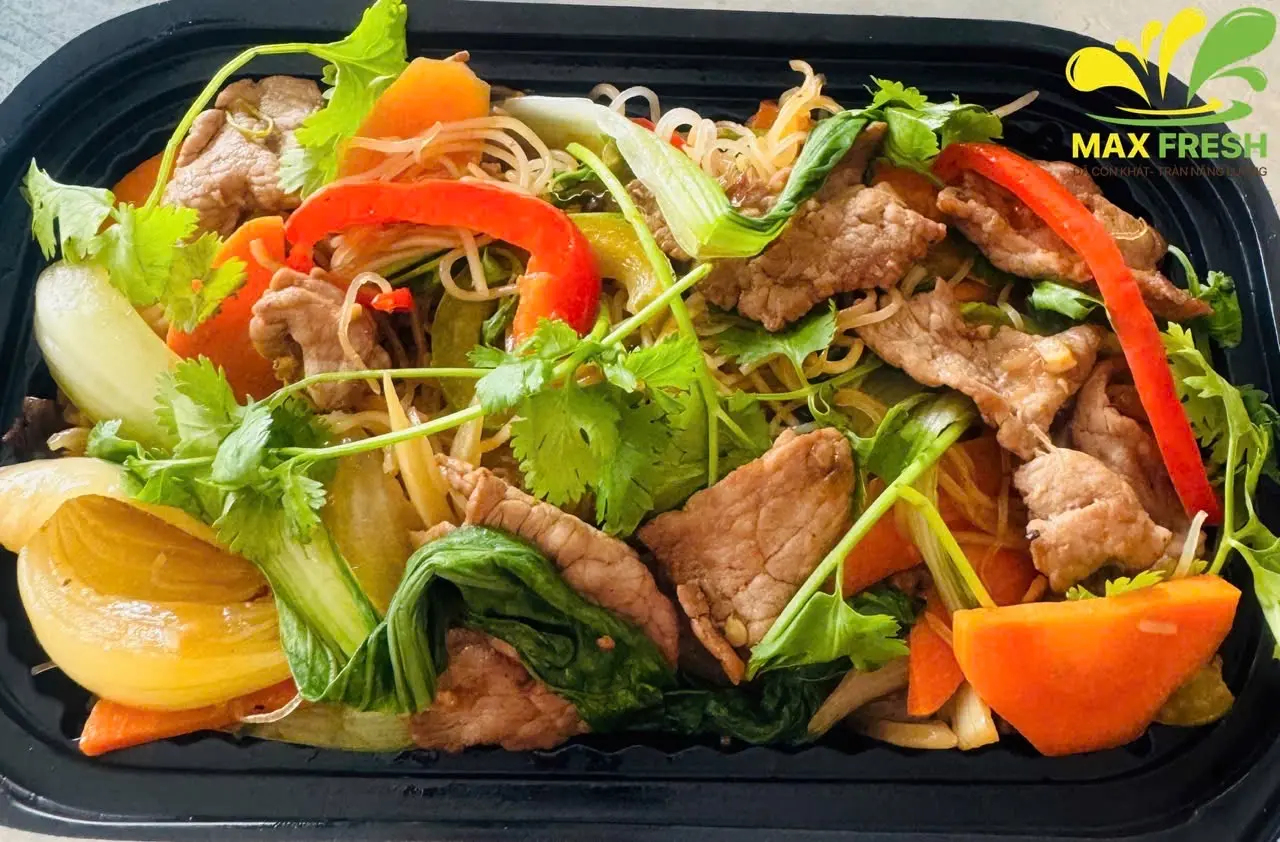 Hình ảnh Bún gạo xào bò