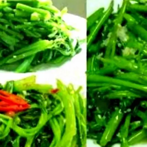 Hình ảnh Rau Muống Xào Tỏi Đậu Phộng