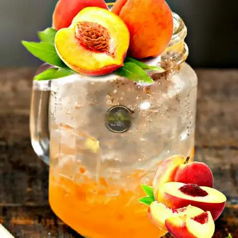 Hình ảnh Soda Đào Dầm Dịu Mát Lành