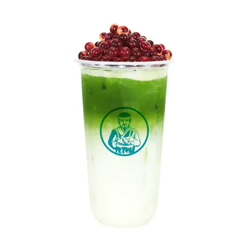 Hình ảnh Matcha latte đậu đỏ