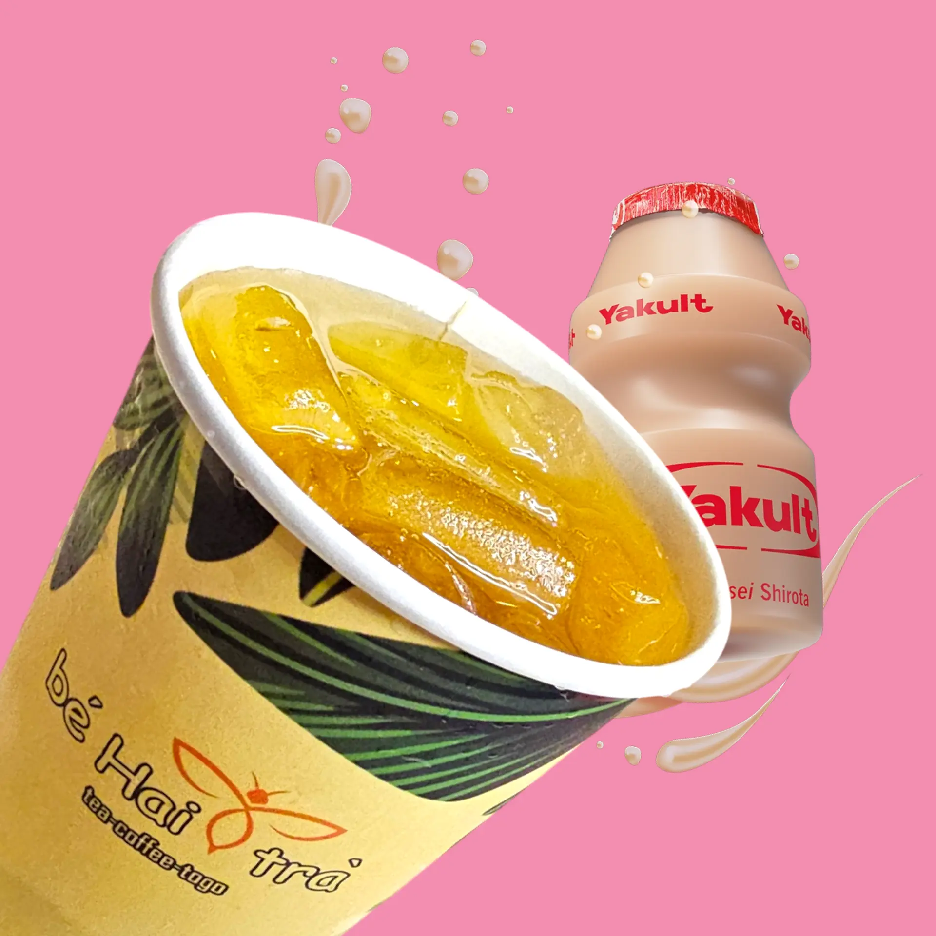 Hình ảnh Hồng Trà Yakult Ổi