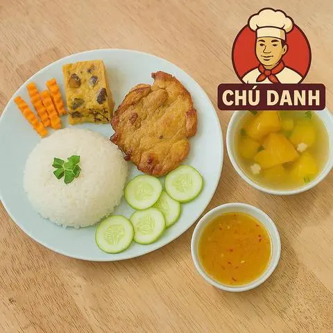 Hình ảnh Cơm Sườn Cốt Lết Nướng + Chả Hấp ⭐️