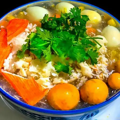 Hình ảnh Súp Thanh Cua Đầy Đủ