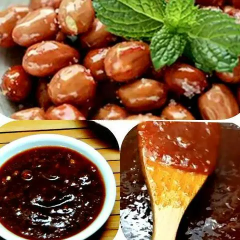Hình ảnh Bánh tráng chấm sốt me đậu phộng