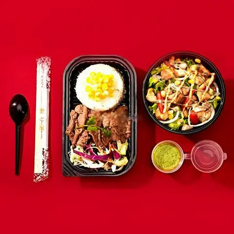 Hình ảnh Combo Mỳ Ý Xèo - Salad bò nướng