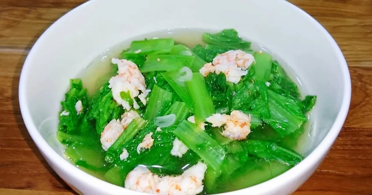 Hình ảnh Canh cải xanh tôm - chén