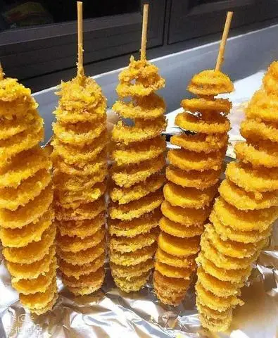 Hình ảnh khoai Tây lốc xoáy lắc phô mai 