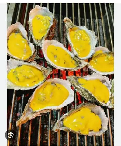 Hình ảnh hàu nướng phô mai một con