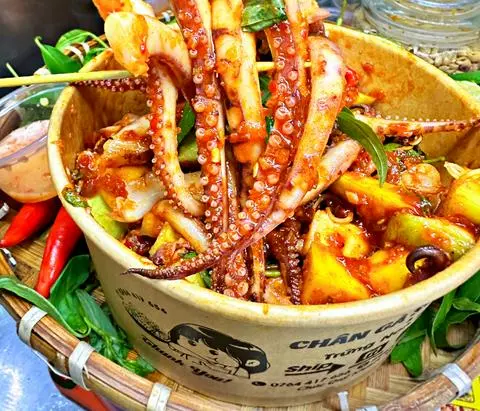 Hình ảnh râu mực sốt thái - phần lớn 